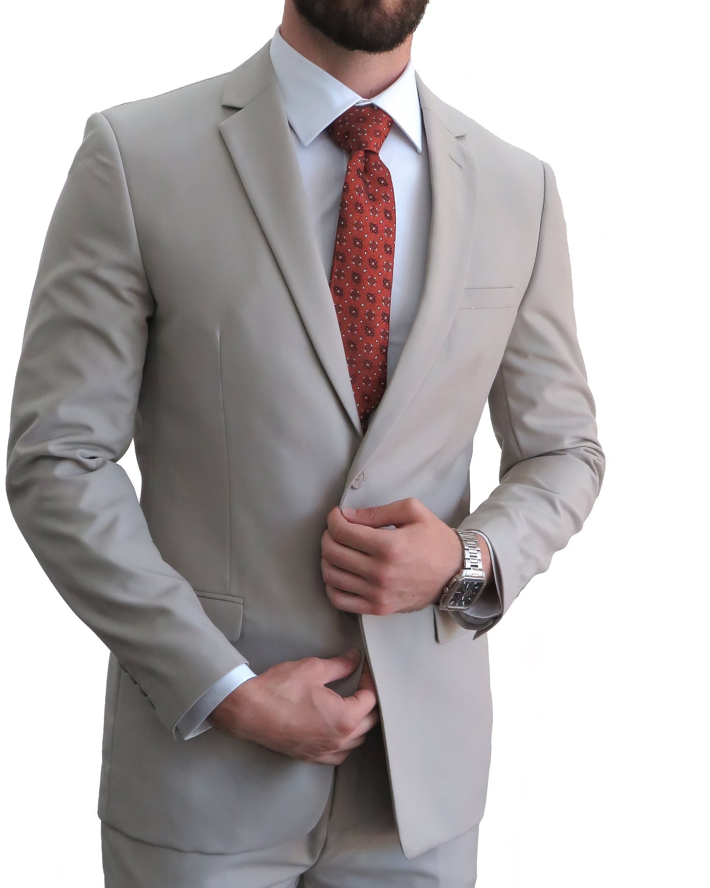 Gianni 4040 Tan Modern - 2 Piece Suit