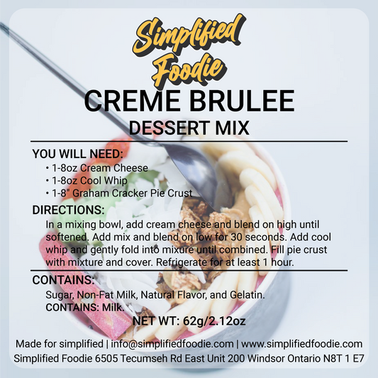 CREME BRULEE DESSERT MIX