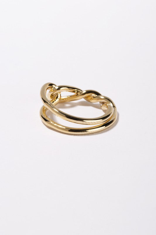 Twisted ring - gold