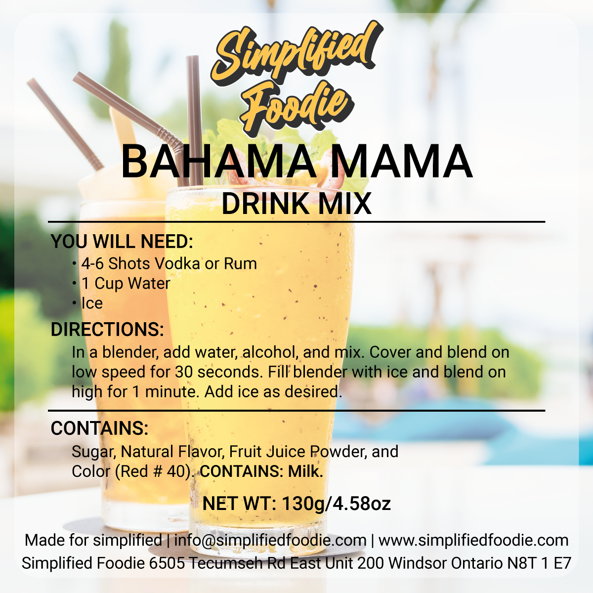 BAHAMA MAMA DRINK MIX