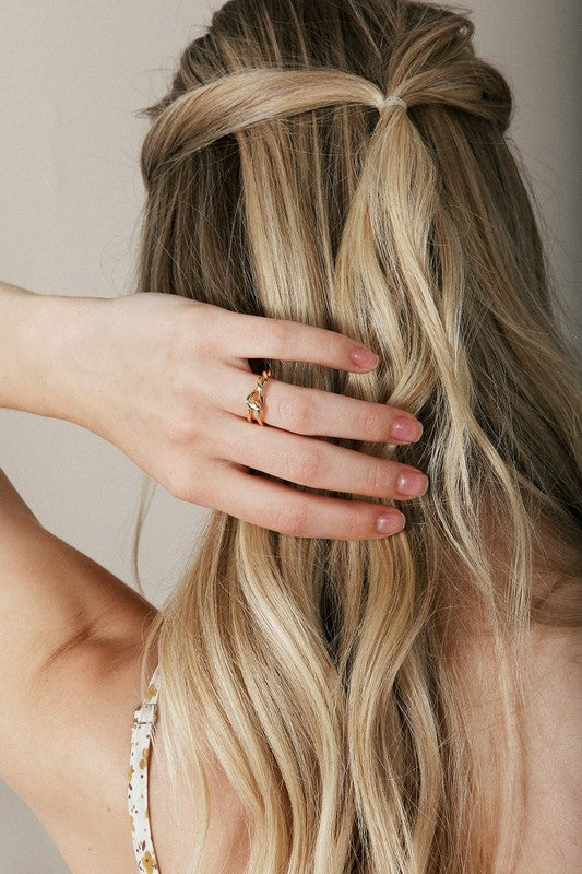Twisted ring - gold