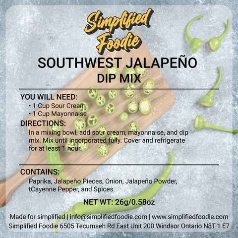 SOUTHWEST JALAPEÑO DIP MIX