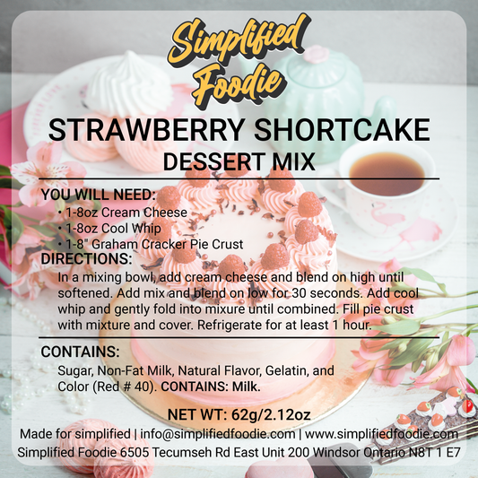 STRAWBERRY SHORTCAKE DESSERT MIX