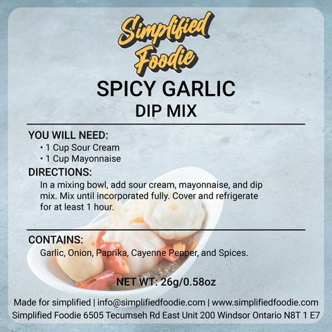 SPICY GARLIC DIP MIX