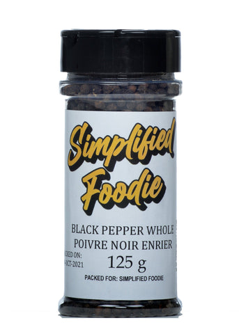 Black Pepper Whole Poiver Noir Enrier 125g