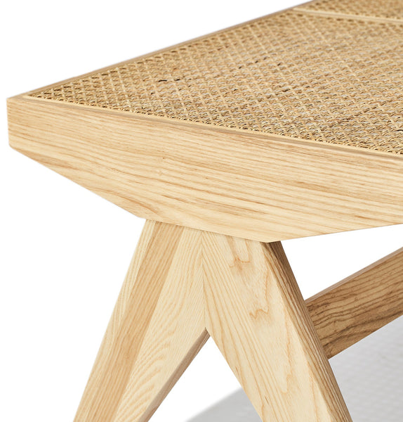 Célia Bench - Ash & Natural Rattan - GFURN