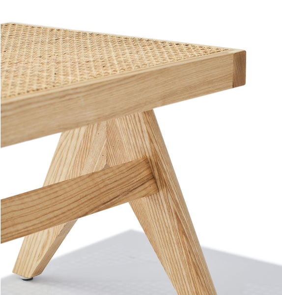 Célia Bench - Ash & Natural Rattan - GFURN