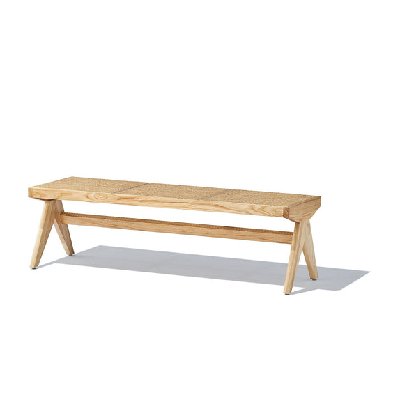 Célia Bench - Ash & Natural Rattan - GFURN