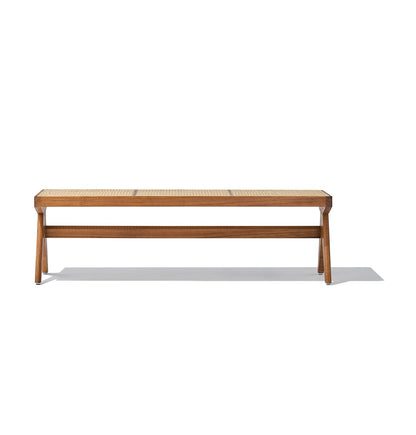 Célia Bench - Walnut & Natural Rattan - GFURN