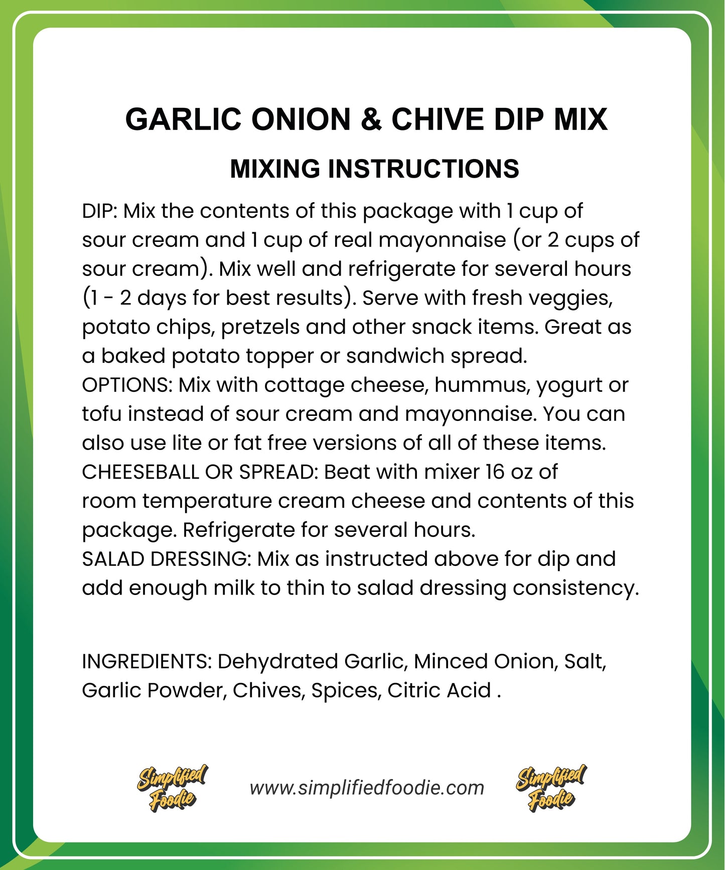 Garlic-Onion Chive