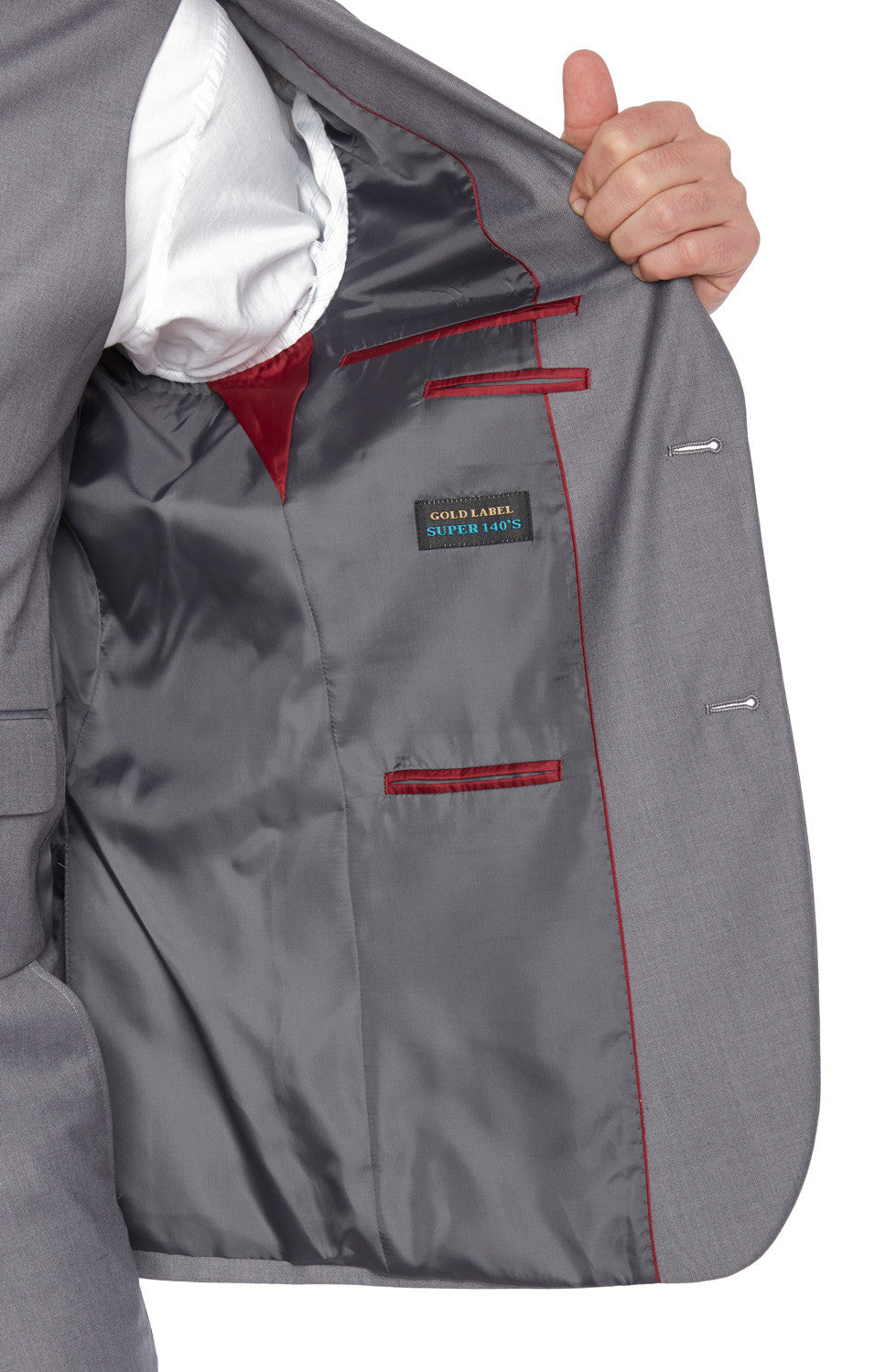 Gianni 4030 Grey - Modern 3 Piece Suit