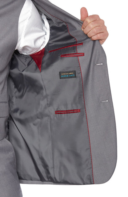 Gianni 4030 Grey - Modern 3 Piece Suit