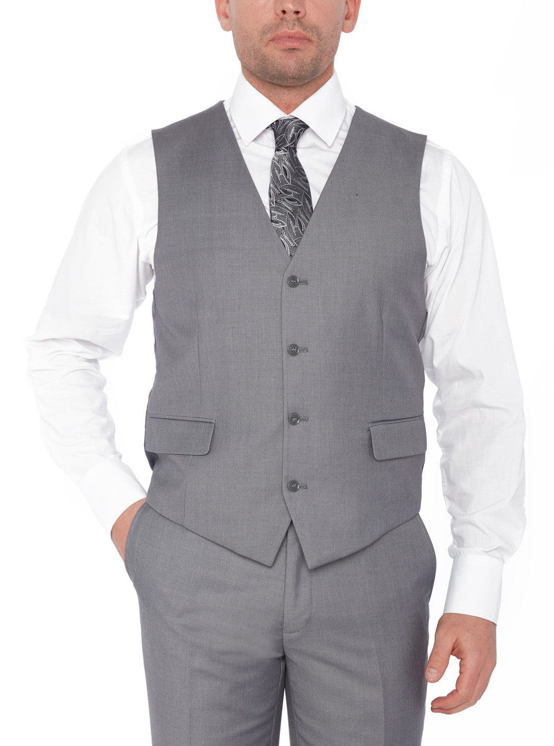 Gianni 4030 Grey - Modern 3 Piece Suit