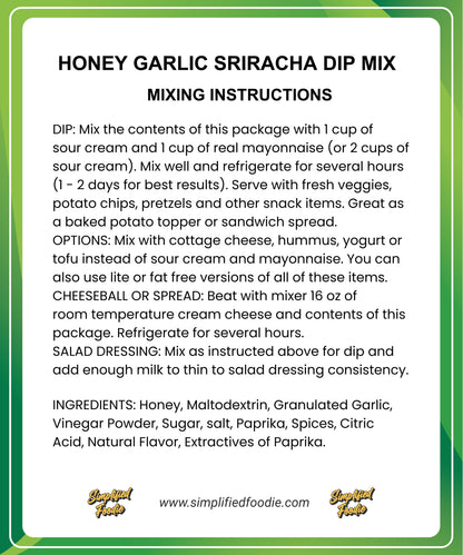 HONEY-GARLIC-Sriracha