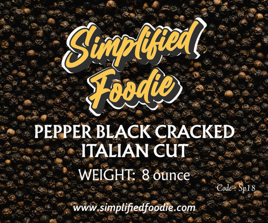 Pepper Black Crack Italian Cut 100g