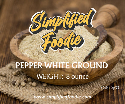 Pepper White Ground 125g