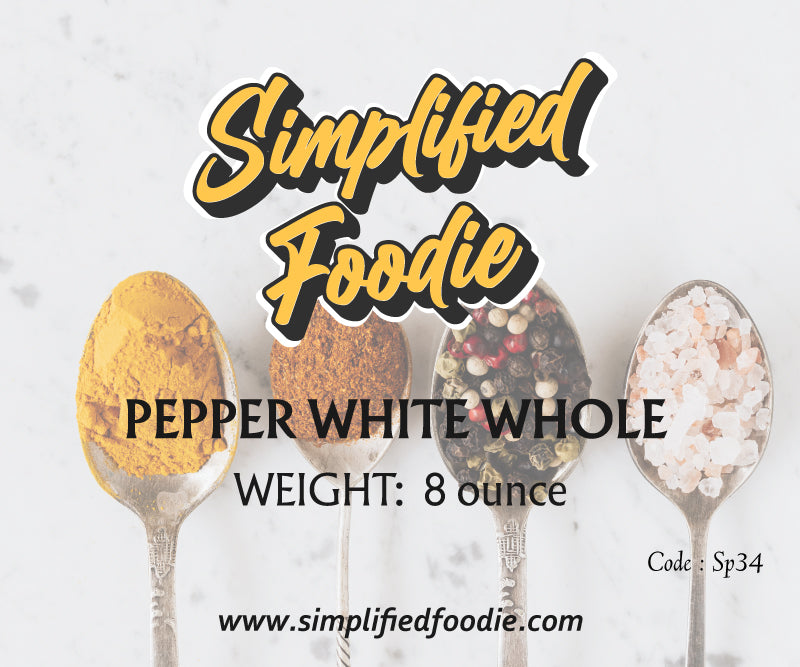 Pepper White Whole 150g