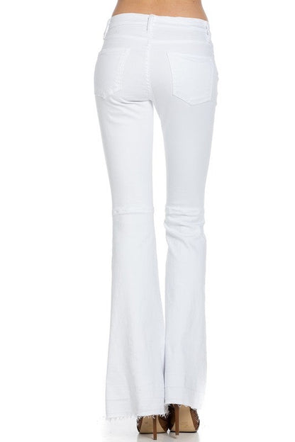 vintage flare denim jeans bell bottom pants