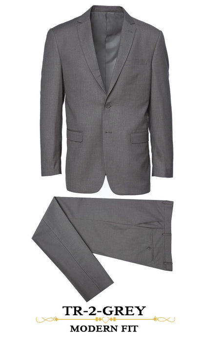 Gianni 4040 Grey Modern - 2 Piece Suit