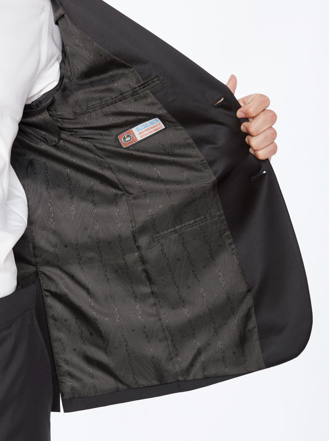 Black Slim Fit Tuxedo 2 piece #SB-1 Shawl