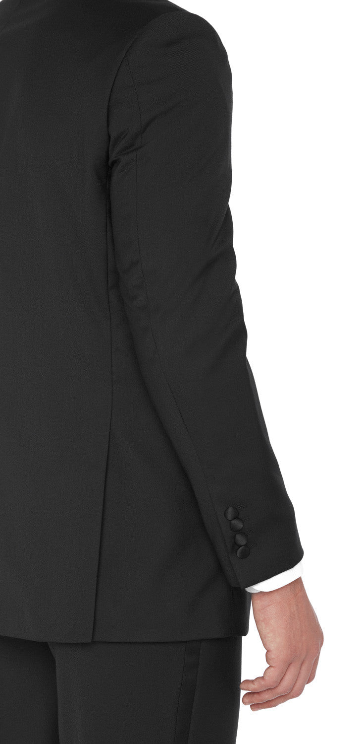 Black Slim Fit Tuxedo 2 piece #SB-1 Shawl