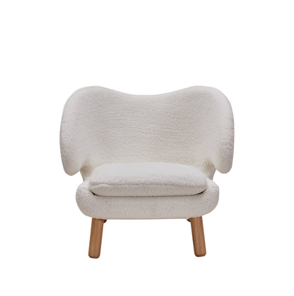 Zoey Accent Chair - White Sherpa