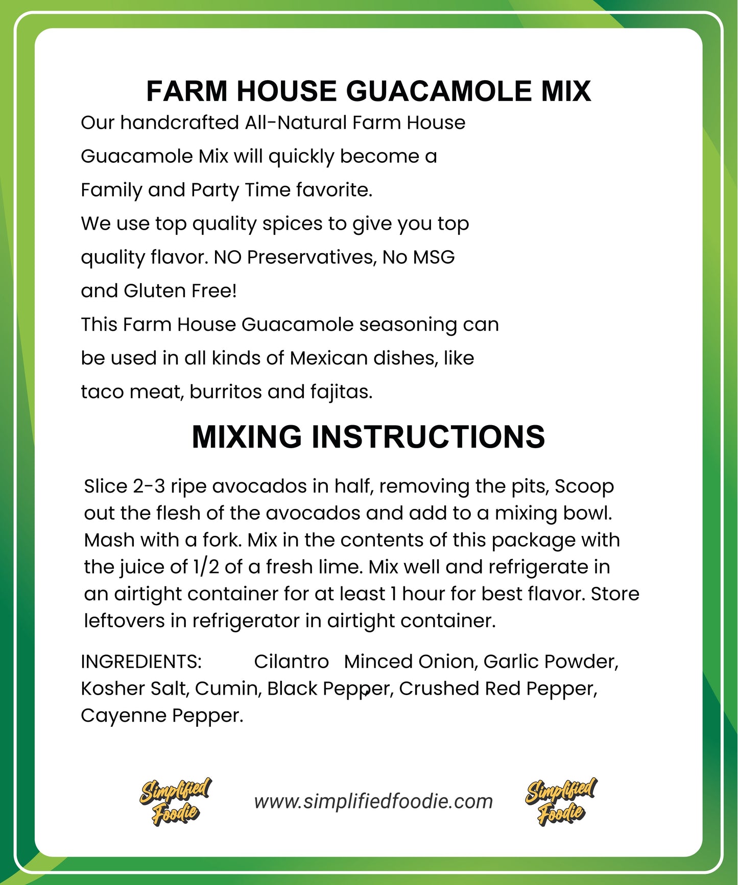 GUACAMOLE-MIX