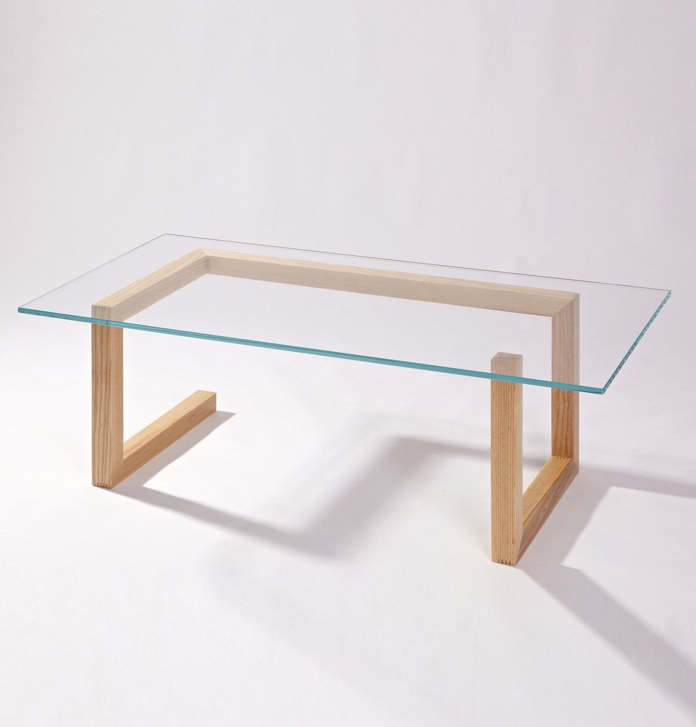 Mia Coffee Table - Glass & Wood