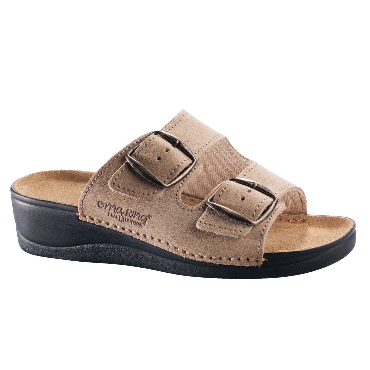 Anne Healed Sandals - Beige