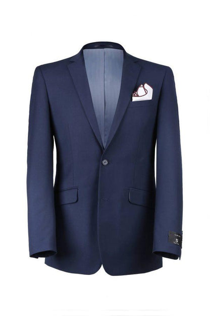 BUILD YOUR PACKAGE: French Blue Slim Fit Suit (Package Includes 2 Pc Suit, Shirt, Necktie or Bow Tie, Matching Pocket Square, & Shoes Not Inclded)
