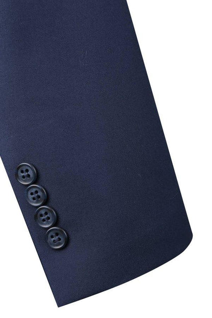 BUILD YOUR PACKAGE: French Blue Slim Fit Suit (Package Includes 2 Pc Suit, Shirt, Necktie or Bow Tie, Matching Pocket Square, & Shoes Not Inclded)