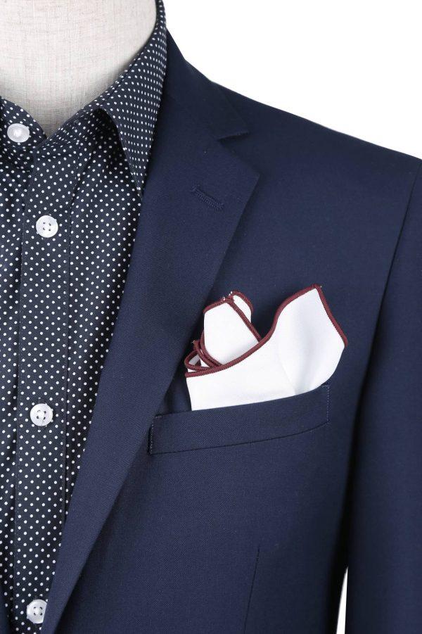 BUILD YOUR PACKAGE: French Blue Slim Fit Suit (Package Includes 2 Pc Suit, Shirt, Necktie or Bow Tie, Matching Pocket Square, & Shoes Not Inclded)