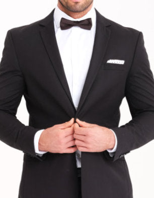 Black Notch Tuxedo Slim Fit 2 Pc Suit