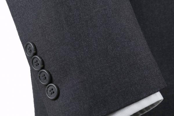 BUILD YOUR PACKAGE: Charcoal Slim Fit Suit (Package Includes 2 Pc Suit, Shirt, Necktie or Bow Tie, Matching Pocket Square, & Shoes Not Inclded)