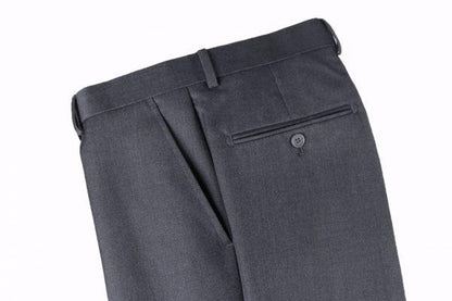 BUILD YOUR PACKAGE: Charcoal Slim Fit Suit (Package Includes 2 Pc Suit, Shirt, Necktie or Bow Tie, Matching Pocket Square, & Shoes Not Inclded)