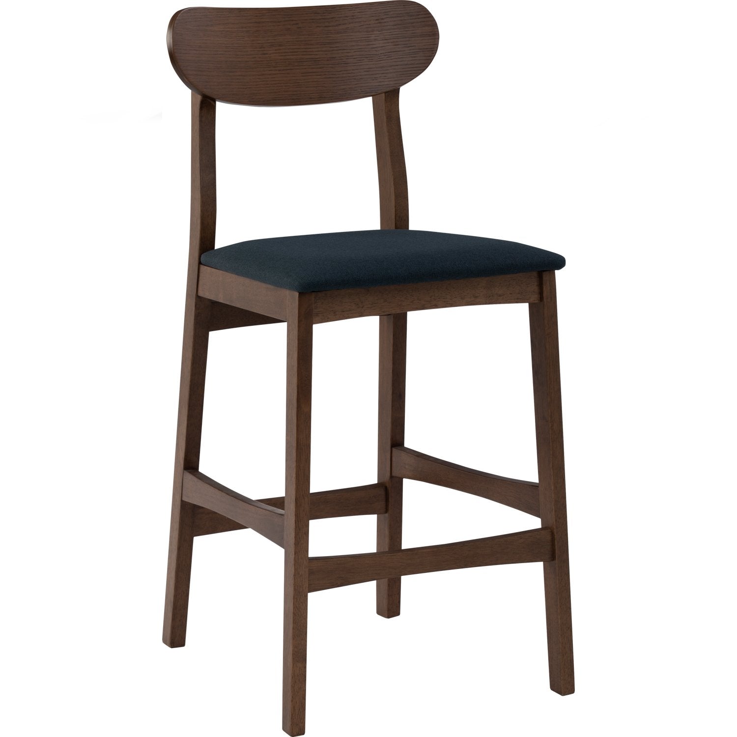 Lennox Counter Chair - Cocoa & Navy - GFURN