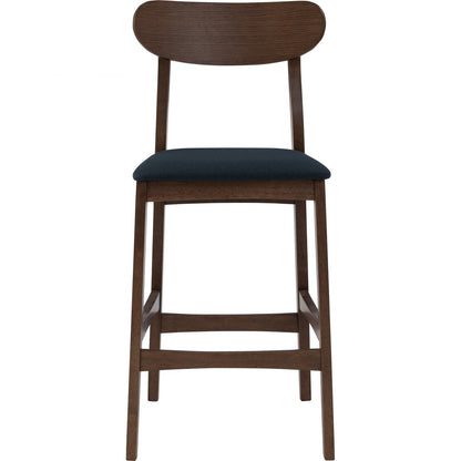 Lennox Counter Chair - Cocoa & Navy - GFURN