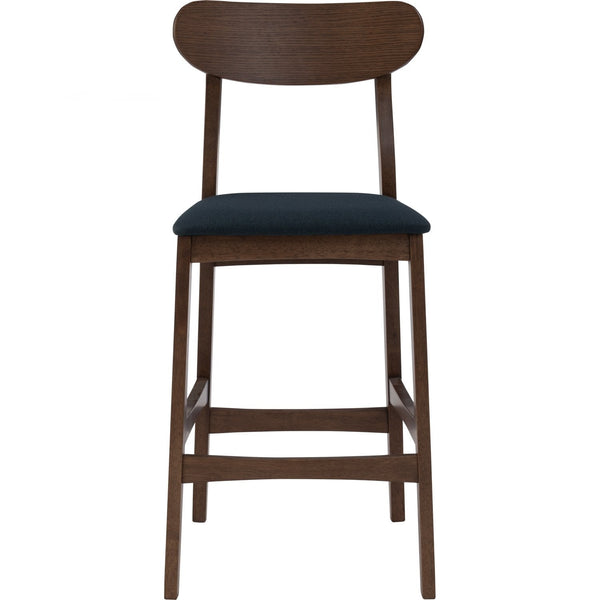 Lennox Counter Chair - Cocoa & Navy - GFURN