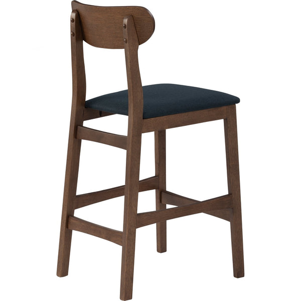 Lennox Counter Chair - Cocoa & Navy - GFURN