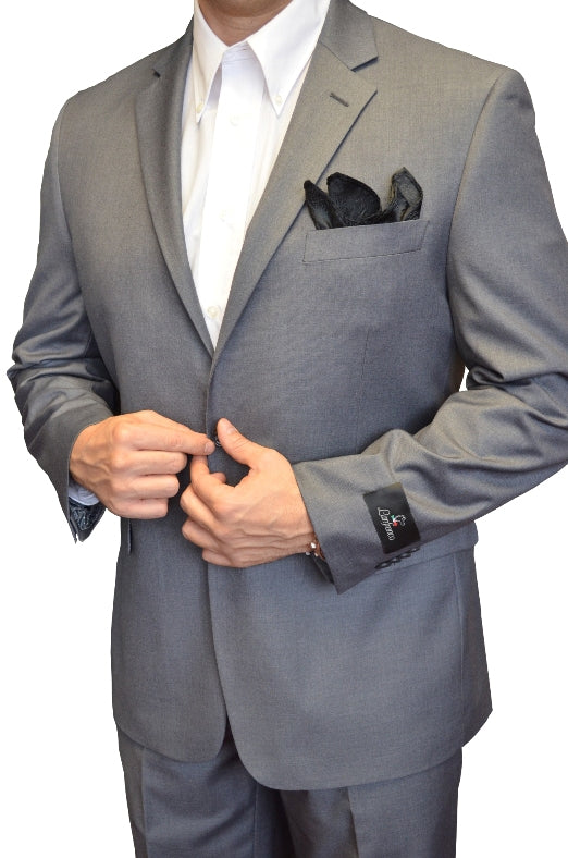 Grey Modern Slim Fit 2 Piece Suit - 7469P