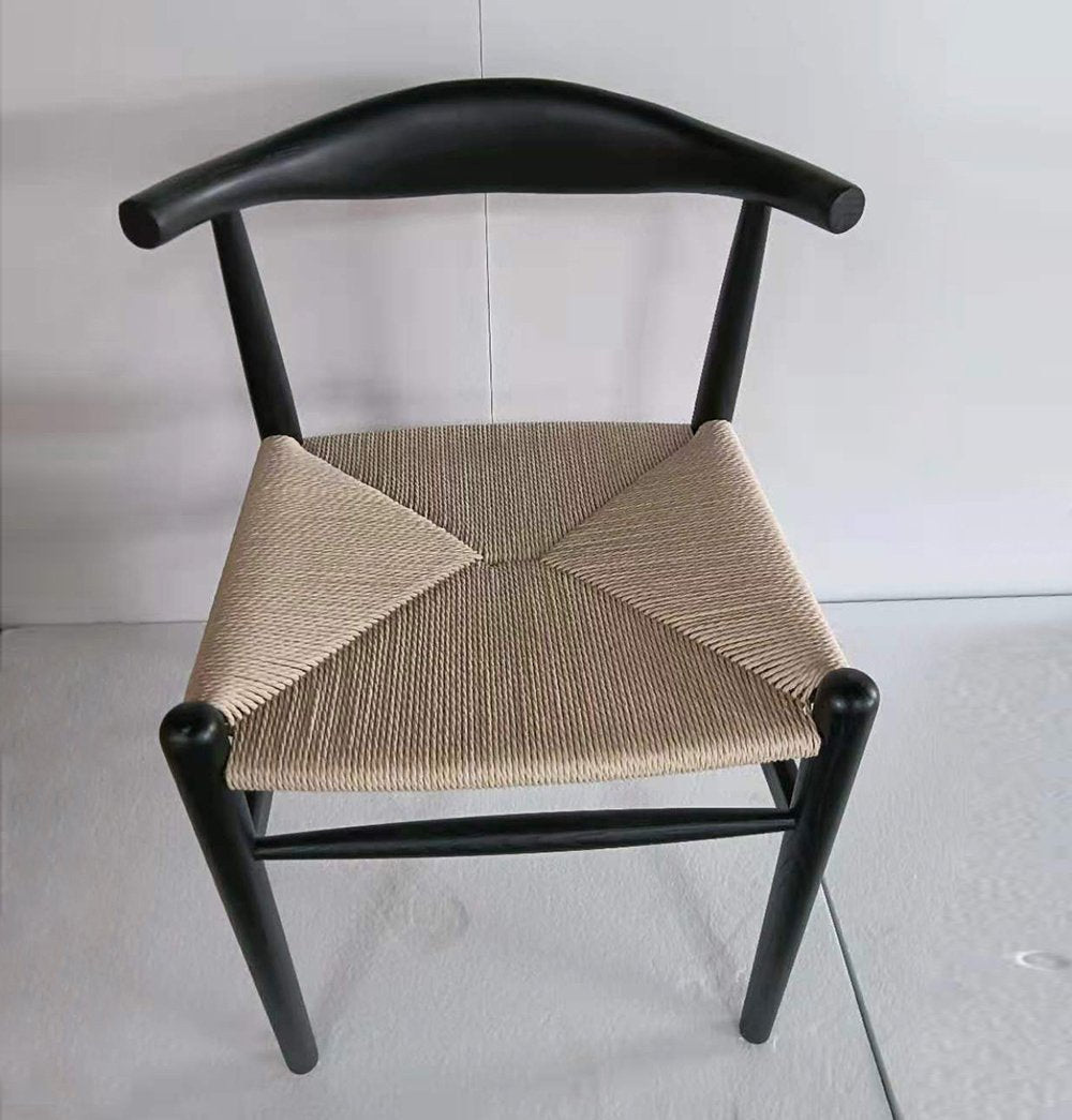 Hannah Chair - Black & Natural Cord - GFURN