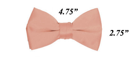 Modern Solid Bow Ties - Dusty Pink