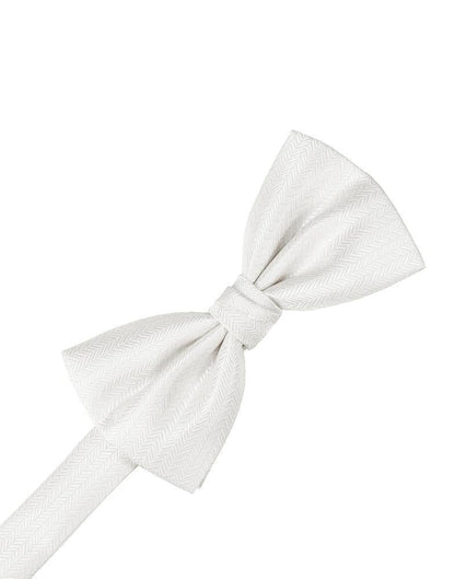 Periwinkle Herringbone Bow Tie