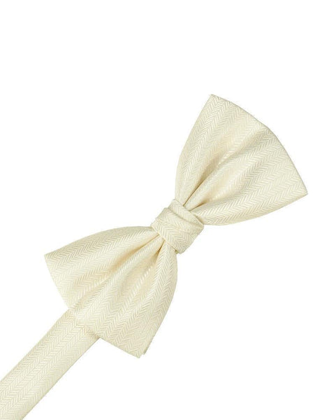 Raisin Herringbone Bow Tie