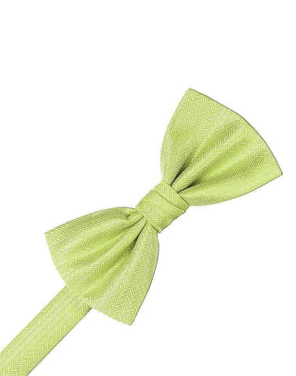 Heather Herringbone Bow Tie