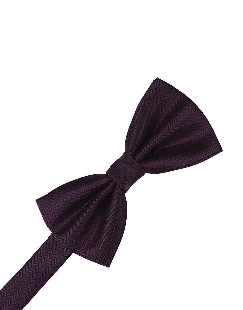 Jade Herringbone Bow Tie
