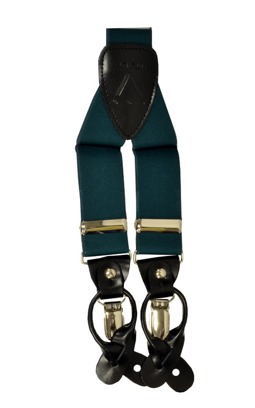 Hunter Green Suspenders