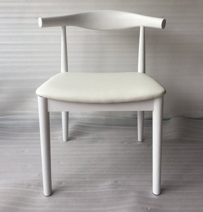 Hannah Chair - White & White Leather - GFURN