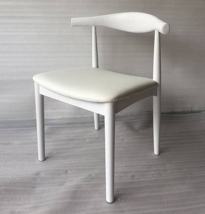 Hannah Chair - White & White Leather - GFURN