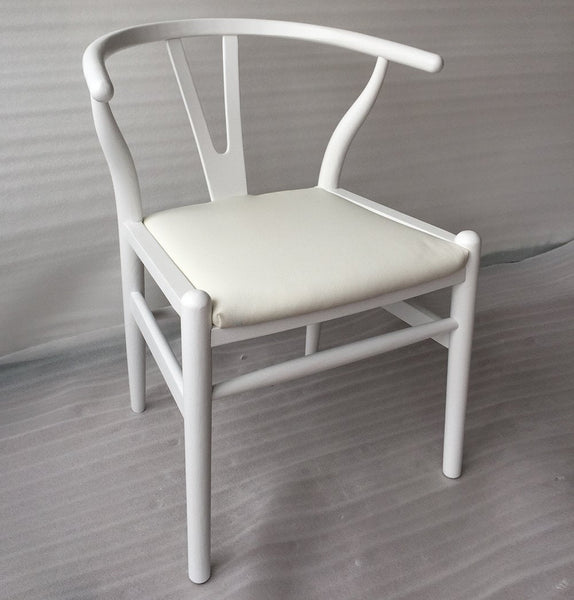 Dagmar Chair - White & White Leather - GFURN